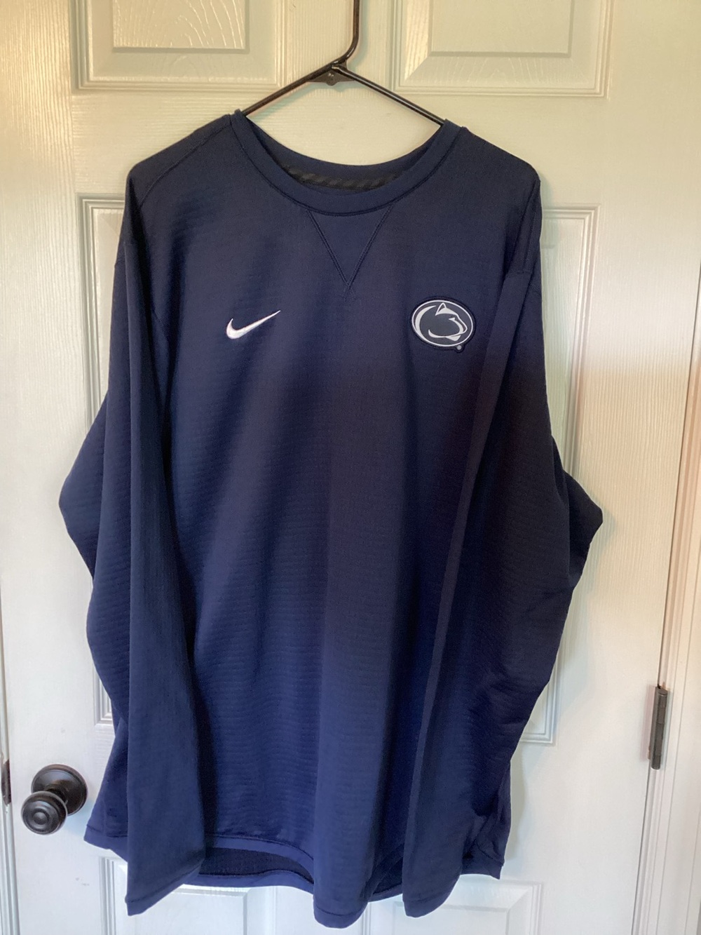 Nike Navy Blue Penn State Pullover with White Swoosh